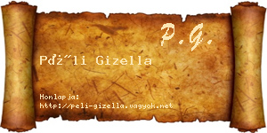 Péli Gizella névjegykártya
